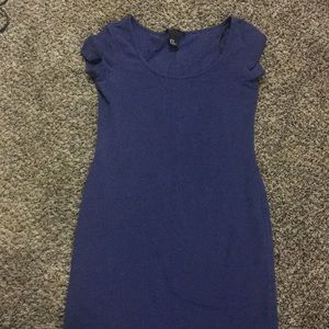 Blue H&M bodycon dress